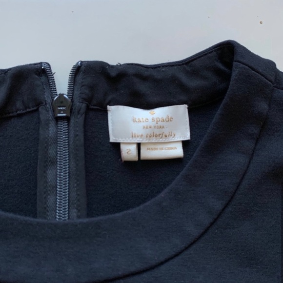 Kate spade ponte black scalloped bottom shirt - Picture 5 of 8